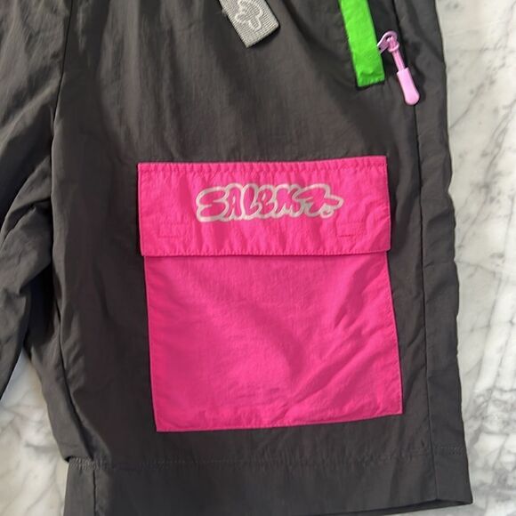 Salem Seven Mens 90’s Y2K Colorblock Shorts Sz M - Picture 2 of 8